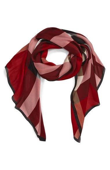 Women's Burberry Mega Check Silk Scarf