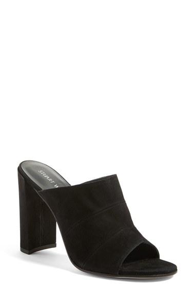 Women's Stuart Weitzman Sequel Open Toe Mule
