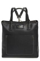Kate Spade New York Maple Street - Kenzie Leather Convertible Backpack - Black