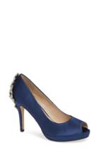 Women's Pardox London Pink Priscilla Peep Toe Pump .5 M - Blue