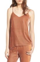 Women's Caara Bushwick Velvet Tank - Brown