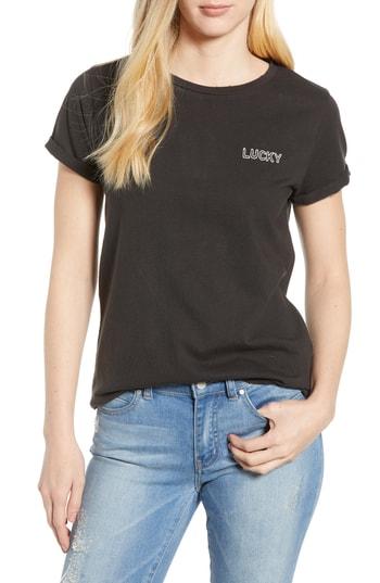 Women's Lucky Brand Chanceaux Tee - Black