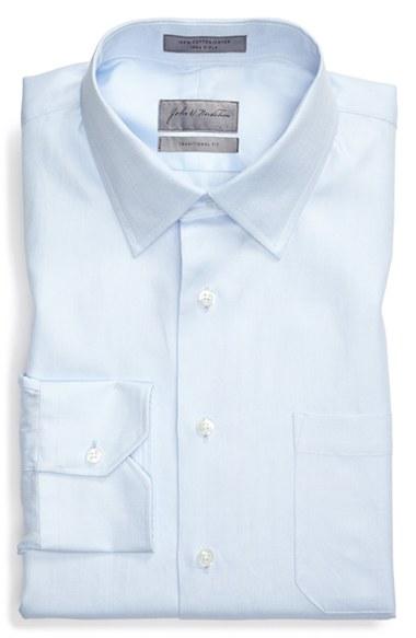 Men's John W. Nordstrom Traditional Fit Herringbone Dress Shirt