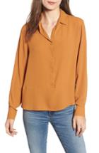 Women's All In Favor Button Up Shirt - Yellow
