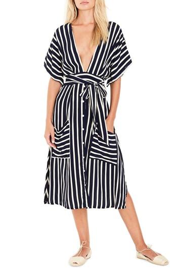 Women's Faithfull The Brand Milan Stripe Midi Dress