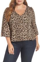 Women's Bp. Button Front Print Blouse