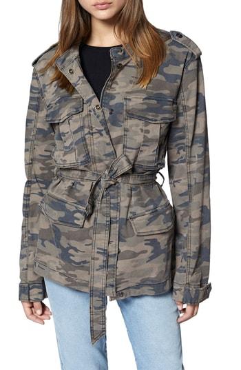 Women's Sanctuary Kinship Camo Print Jacket - Green