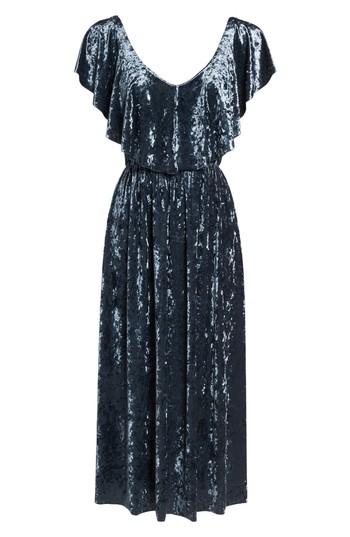 Women's Nsr Crushed Velvet Midi Dress