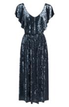 Women's Nsr Crushed Velvet Midi Dress