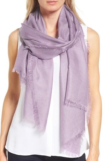 Women's Nordstrom Cashmere & Silk Wrap, Size - Blue/green