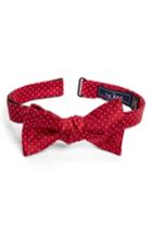 Men's The Tie Bar Dot Silk Bow Tie, Size - Red