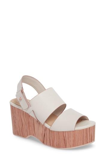 Women's Kelsi Dagger Brooklyn Nash Platform Wedge Sandal .5 M - Ivory