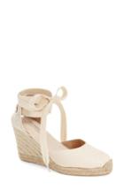 Women's Soludos Wedge Lace-up Espadrille Sandal .5 M - Beige