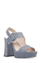 Women's Nine West Lexine - 40th Anniversary Capsule Collection Platform Sandal M - Blue