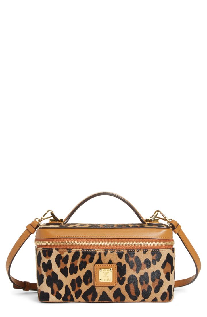 Mcm Mini Rockstar Vanity Case, Size - Leopard