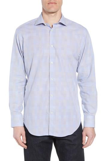 Men's Thomas Dean Fit Check Sport Shirt
