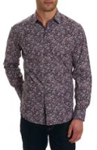 Men's Robert Graham Congo Classic Fit Print Sport Shirt - Black