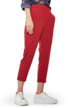Petite Women's Topshop Cigarette Trousers P Us (fits Like 00p) - Red