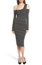 Women's Veronica Beard Emerald One-shoulder Dress - Black