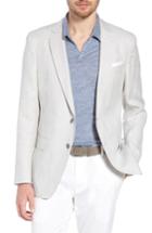 Men's Boss Hartlay Trim Fit Linen Blend Blazer R - Grey
