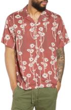 Men's Saturdays Nyc Canty Poppy Woven Shirt - Red