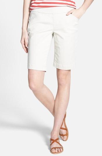 Women's Jag Jeans 'ainsley' Slim Bermuda Shorts - Beige