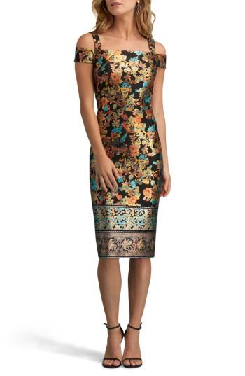 Women's Eci Off The Shoulder Scuba Dress - Black