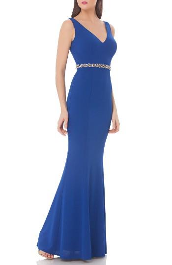 Women's Js Collections Embellished Mermaid Gown