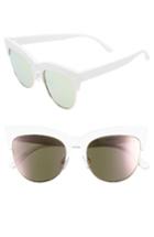 Women's Bp. 55mm Cat Eye Sunglasses - White/ Pink