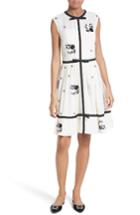 Women's Ted Baker London Ilvy Embroidered Fit & Flare Dress