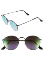 Women's Ray-ban Icons 50mm Round Sunglasses - Black/ Green