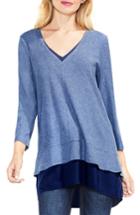 Women's Two By Vince Camuto Mixed Media Tunic - Blue