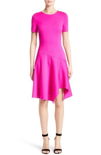 Women's St. John Collection Milano Knit Asymmetrical Dress
