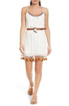 Women's Band Of Gypsies Belted Tassel Dress