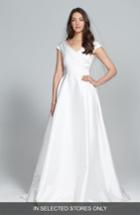 Women's Jesus Peiro Taffeta Mikado A-line Dress, Size - Ivory