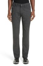 Men's Armani Collezioni Flannel Sport Pants - Grey