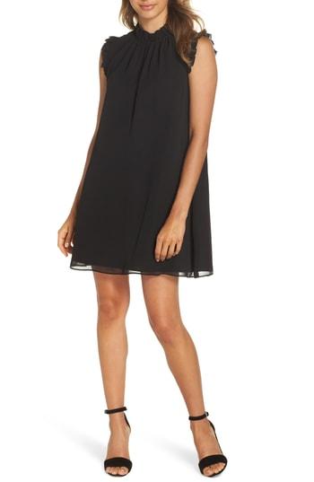 Women's Ali & Jay Wonderful Things Ruffle Neck Shift Dress - Black