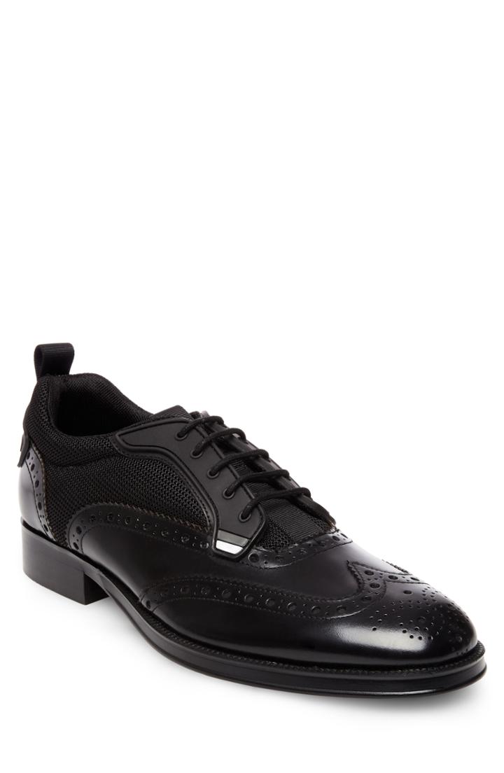 Men's Steve Madden Portor Wingtip .5 M - Black
