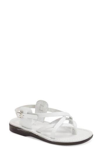 Women's Jerusalem Sandals 'tamar' Strappy Sandal Us / 37eu - White