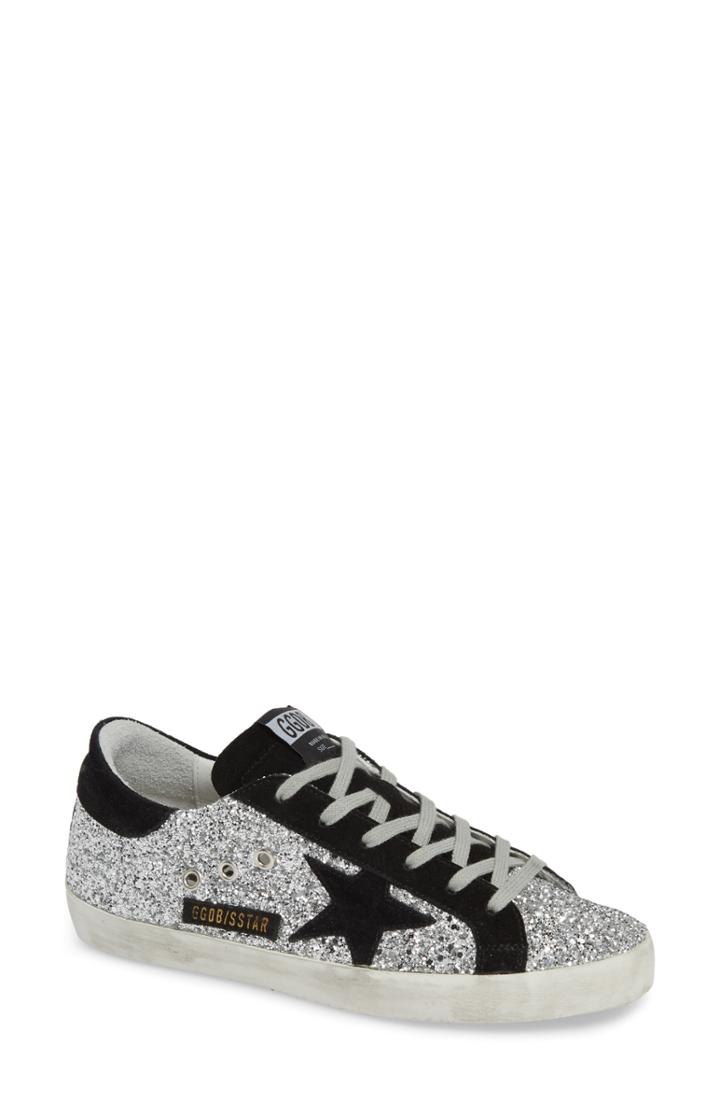 Women's Golden Goose Superstar Glitter Sneaker Us / 35eu - Metallic