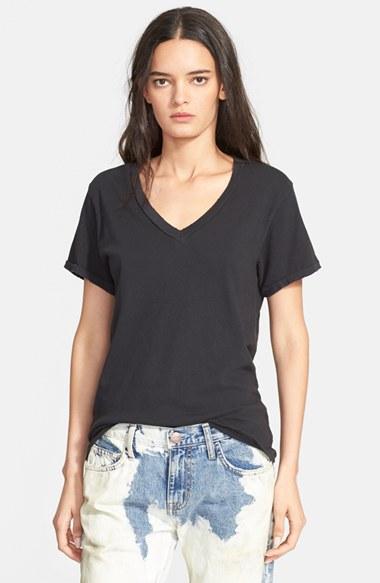 Women's Current/elliott The V-neck Tee - Black