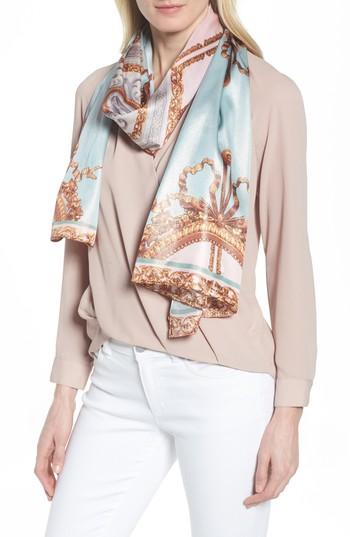 Women's Ted Baker London Versailles Silk Scarf, Size - Blue/green
