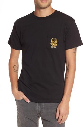 Men's Obey Kiss Me Deadly Graphic T-shirt, Size - Black