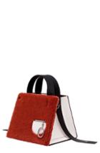 Danse Lente Margot Leather & Genuine Shearling Tote Bag - Brown