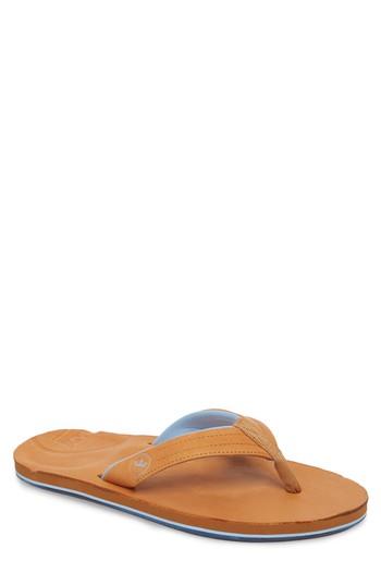 Men's Hari Mari X Peter Millar Leather Flip Flop