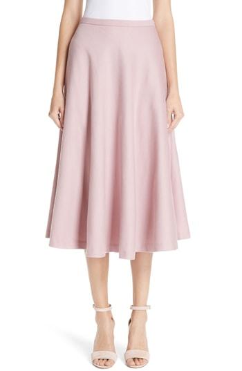 Women's Max Mara Cabras Camel Hair Skirt - Pink