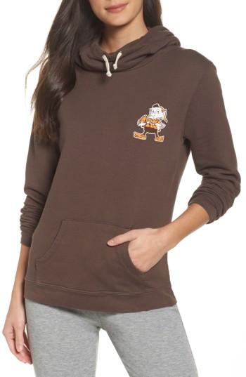 Women's Junk Food Nfl Cleveland Browns Sunday Hoodie - Brown