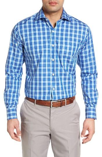 Men's Peter Millar Jewel Plaid Sport Shirt