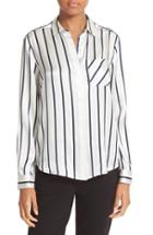 Women's Atm Anthony Thomas Melillo Stripe Silk Shirt