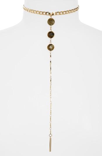 Women's Loren Olivia Crystal Drop Choker